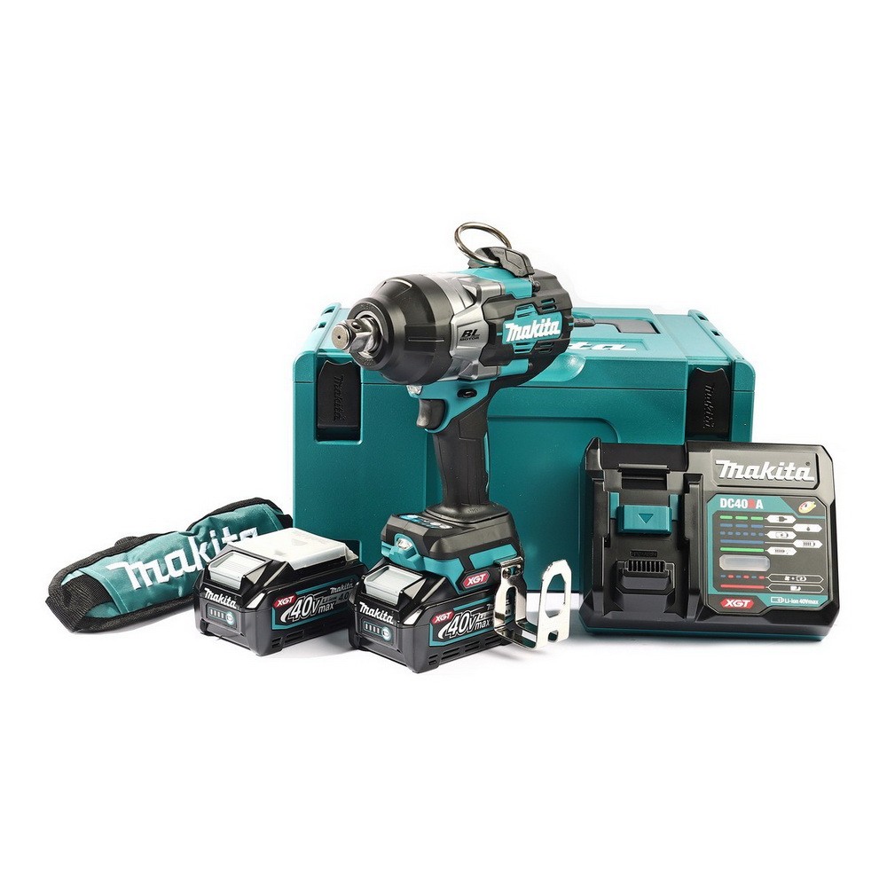 ชุดบล็อกไฟฟ้าไร้สาย MAKITA TW001GM204 ขนาด 3 4 นิ้ว 40V  พร้อมแบตเตอรี่