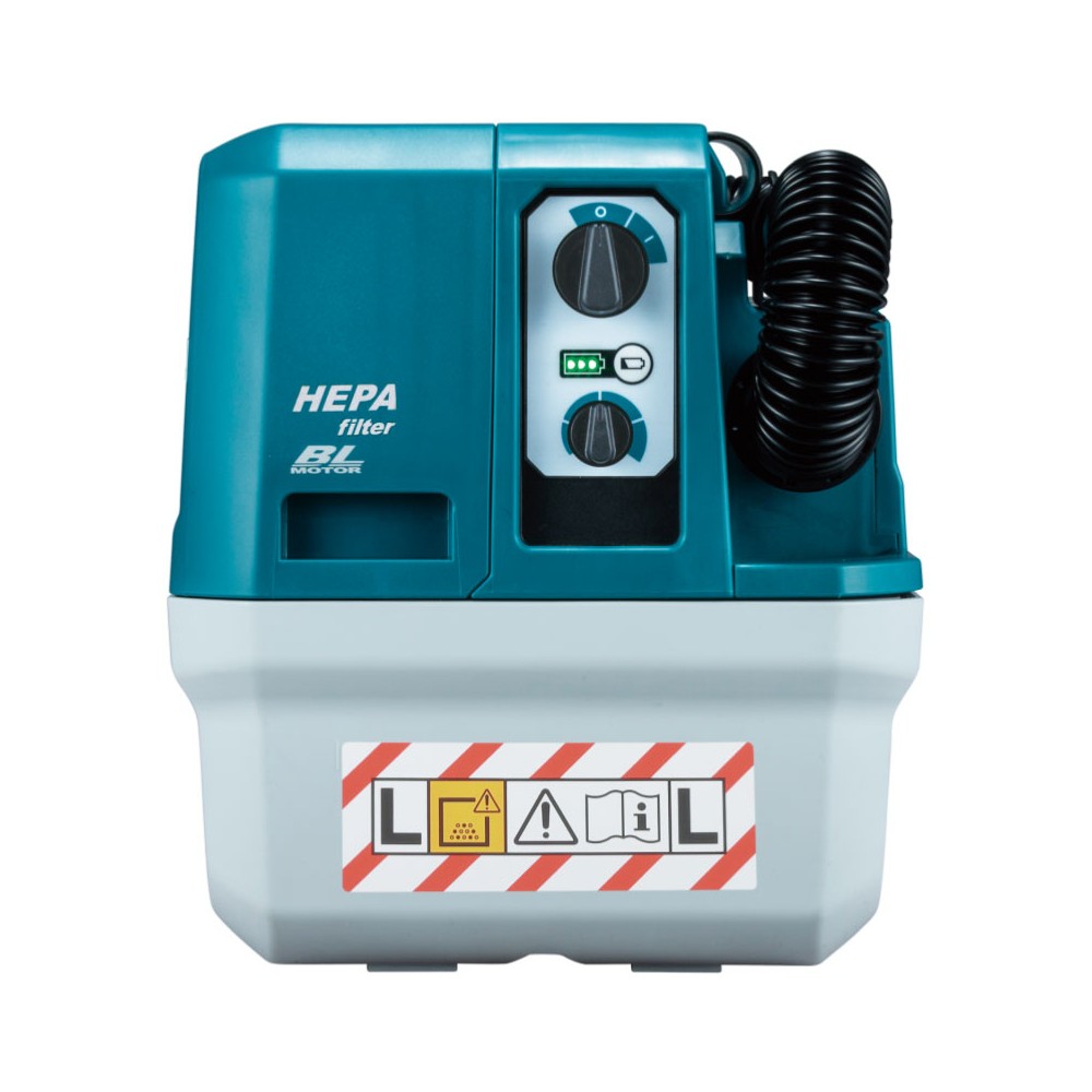 เครื่องดูดฝุ่นไร้สาย แบบพกพา MAKITA VC014GLZ 40Vmax ความจุ 7 5 ลิตร พร้อมแผ่นกรอง HEPA  ตัวเปล่า 