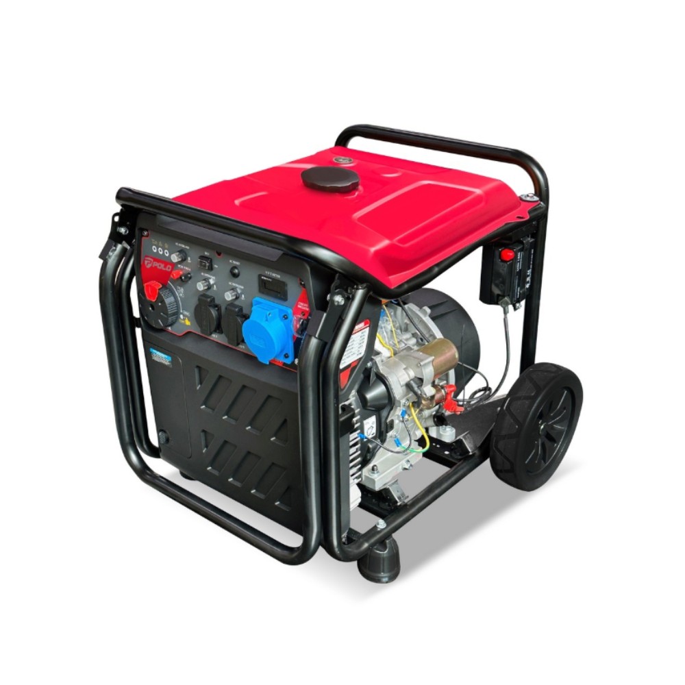 เครื่องปั่นไฟ เบนซิน POLO GT9000I กำลังไฟ 7 2 Kw  เครื่องยนต์ 16 แรงม้า