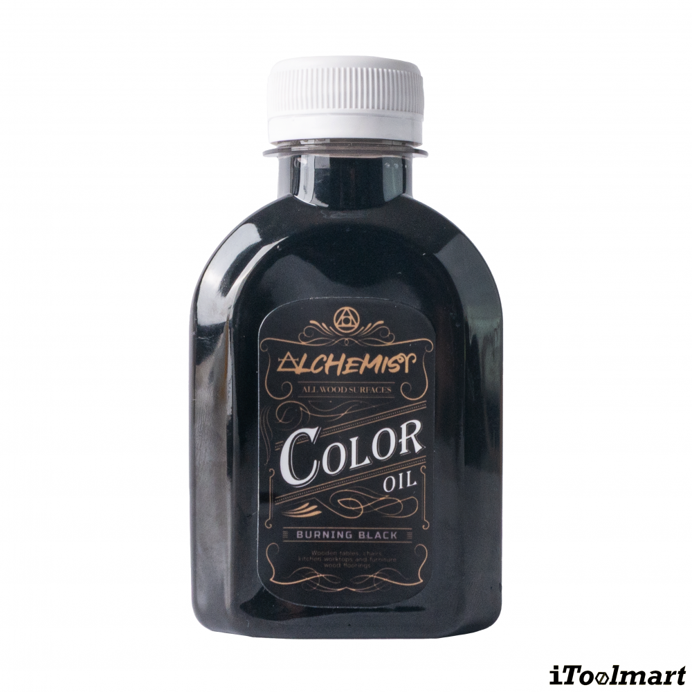 น้ำยารักษาเนื้อไม้ ALCHEMIST Burning Black สี ดำ ขนาด 150 ML 