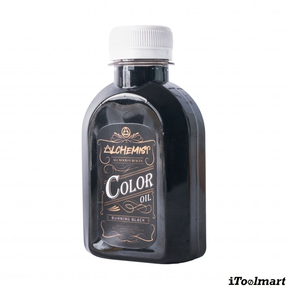 น้ำยารักษาเนื้อไม้ ALCHEMIST Burning Black สี ดำ ขนาด 150 ML 