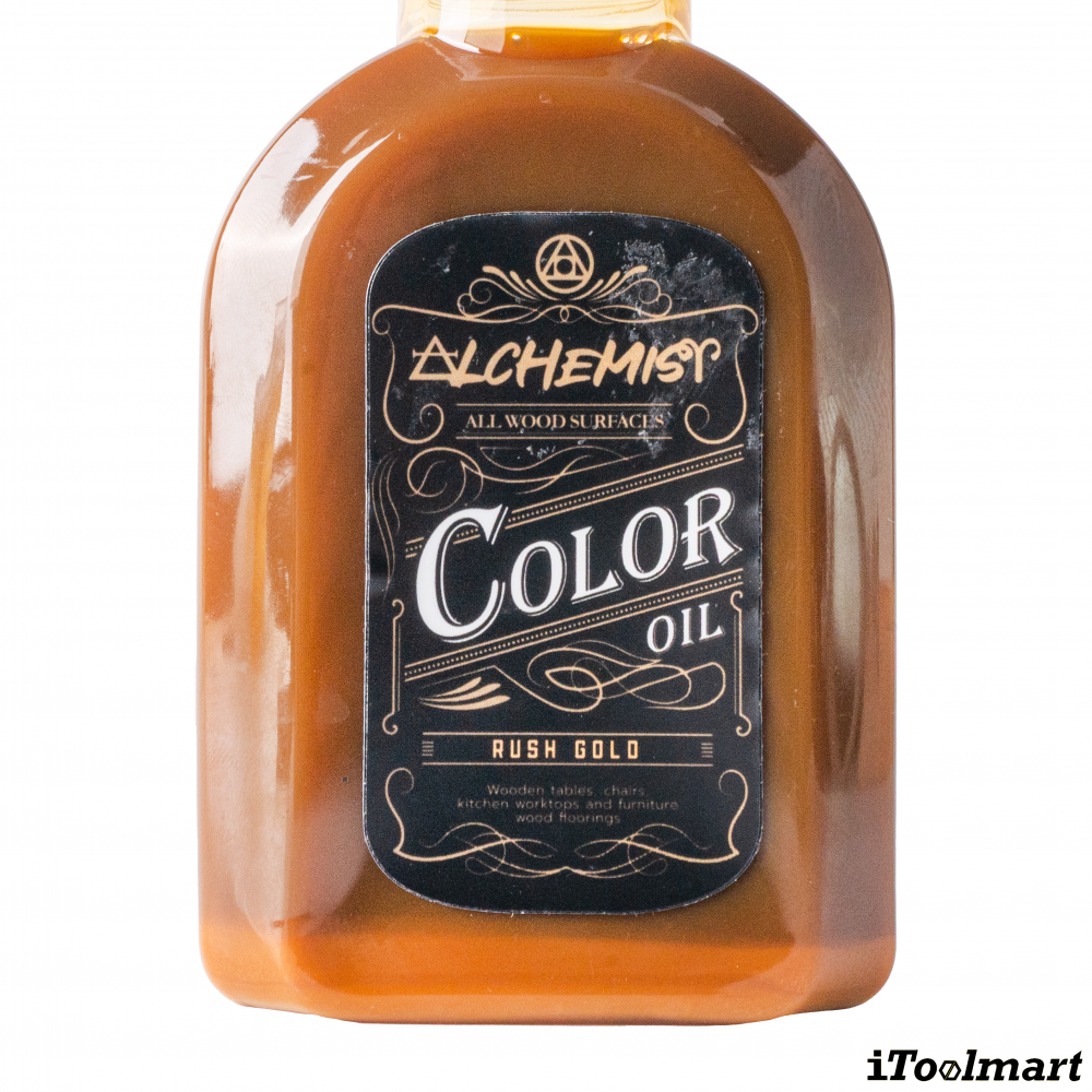 น้ำยารักษาเนื้อไม้ ALCHEMIST Rush Gold สี เหลืองทอง ขนาด 150 ML 