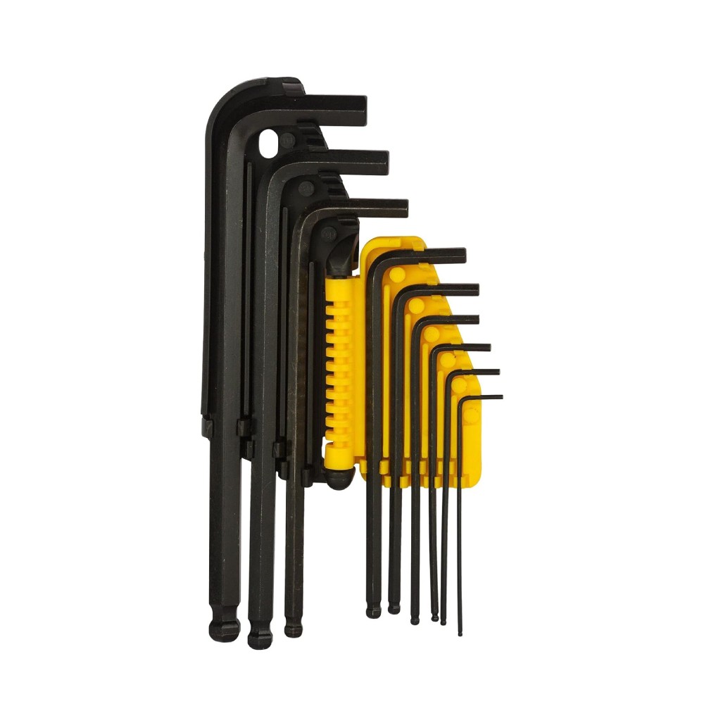 ประแจหกเหลี่ยมหัวบอล STANLEY 69 256 ขนาด 1 5 10 มม   9ชิ้น 