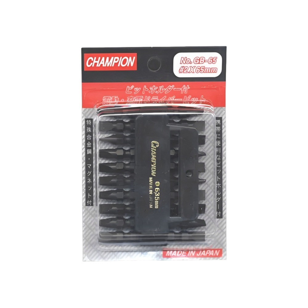 ดอกไขควงลม 2 หัว CHAMPION CH 3002003 ขนาด แบน x 65 mm 