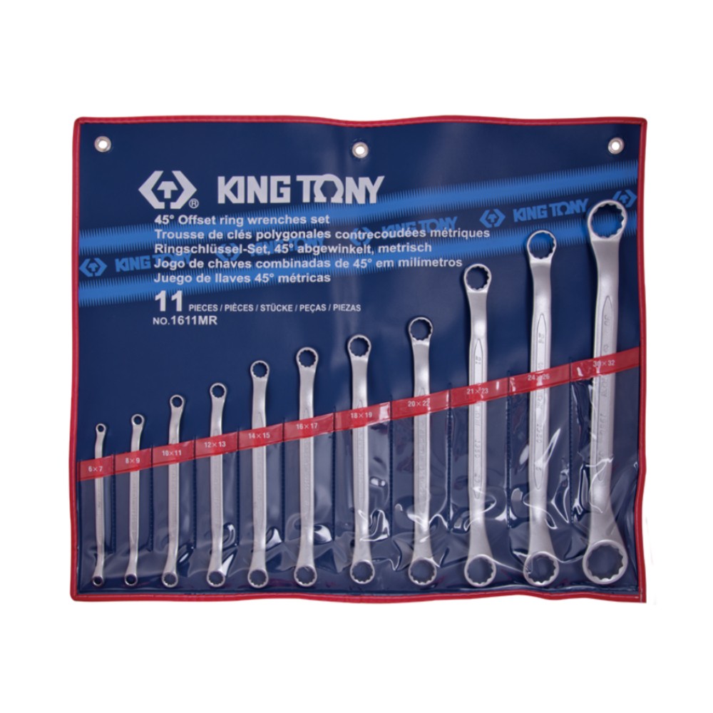 ชุดประแจแหวน KINGTONY 1611MR 11 ชิ้น