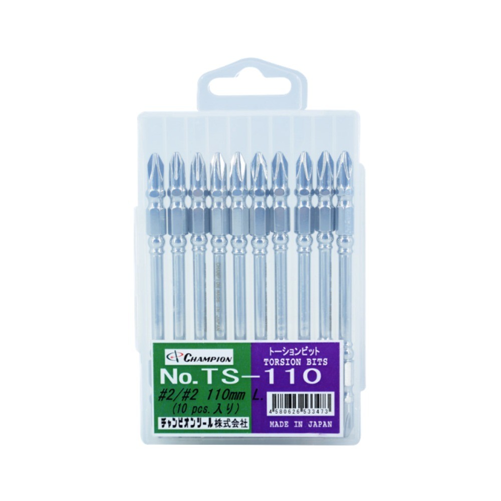 ดอกไขควงลม 2 หัว CHAMPION  CH 3004002 คุมแรงบิด ขนาด 2 x 110 mm 