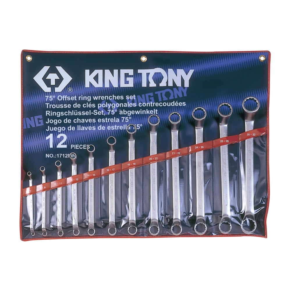 ชุดประแจแหวน KINGTONY 1712MR 12 ชิ้น