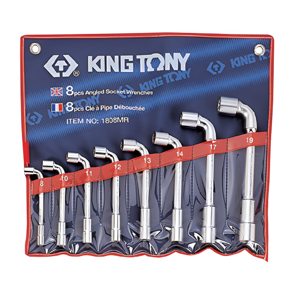 ชุดประแจบล็อกตัวแอล KINGTONY 1808MR 2 หัว ขนาด 8 19 มม   8 ชิ้น 
