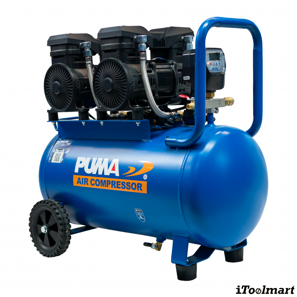 ปั๊มลม PUMA FORCE 55 MARK II ความเร็วมอเตอร์ 1450Wx2 ขนาด 55 ลิตร