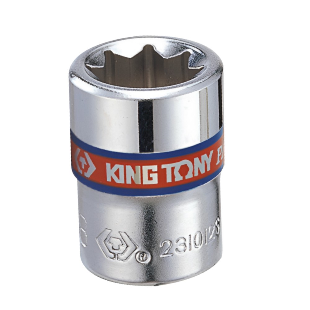 ลูกบล็อก KINGTONY 231010S แบบสั้น รู 1 4 นิ้ว 8P ขนาด 3   8 นิ้ว