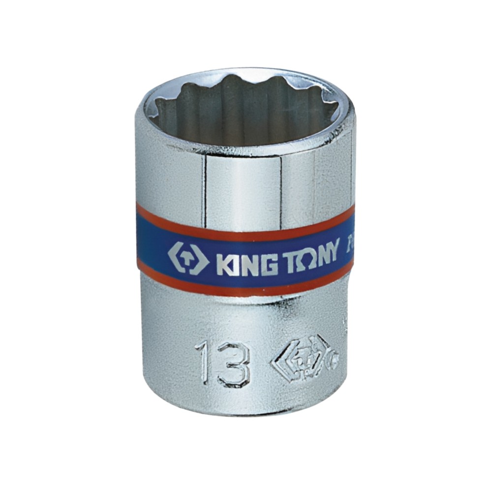 ลูกบล็อก KINGTONY 233008S แบบสั้น รู 1 4 นิ้ว 12P ขนาด 1   4 นิ้ว