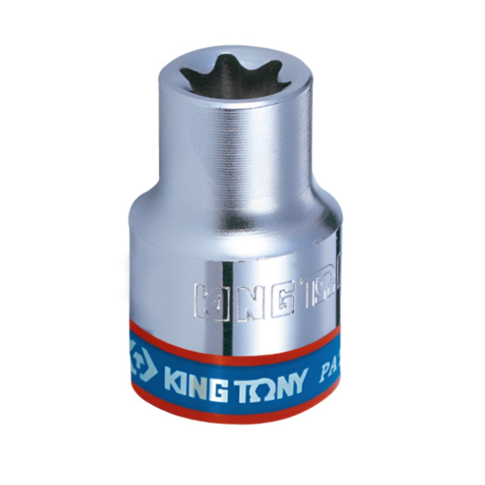 ลูกบล็อกทอร์ค KINGTONY 337506M แบบสั้น รู 3 8 นิ้ว ขนาด E6