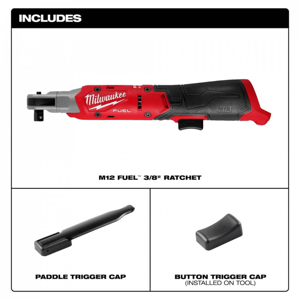 ประแจบล็อกด้ามฟรีไร้สาย MILWAUKEE M12 FIR38G2 0B0 ขนาด 3 8 นิ้ว  ตัวเปล่า 