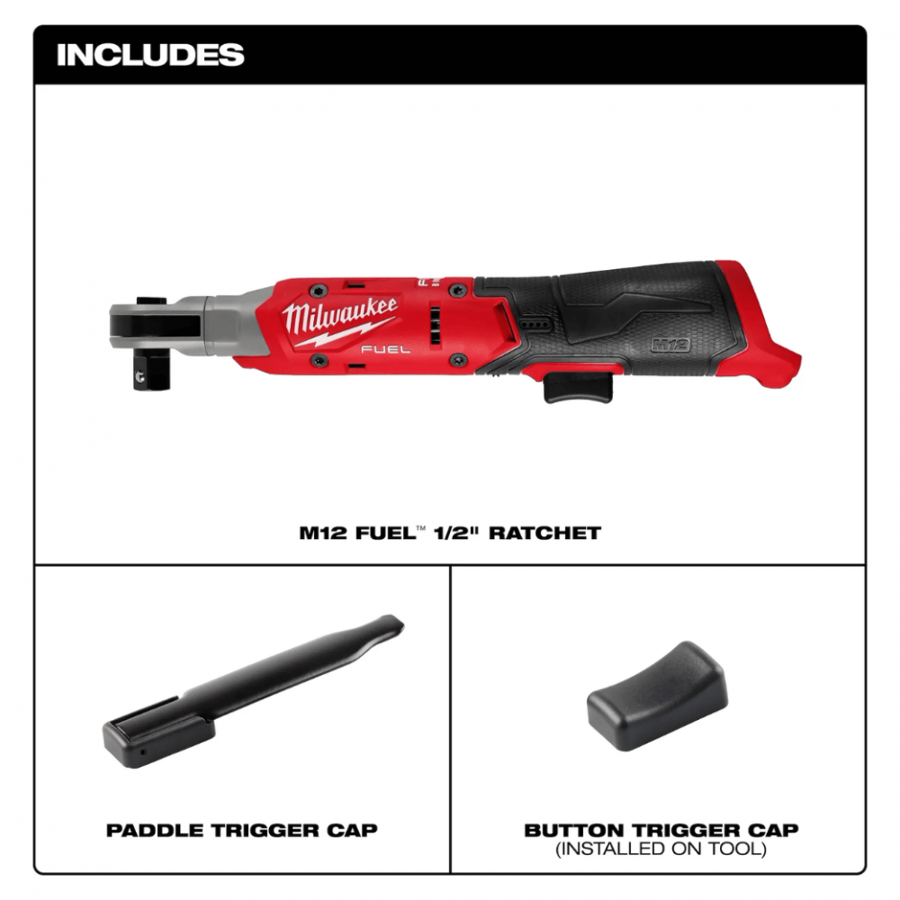 ประแจบล็อกด้ามฟรีไร้สาย MILWAUKEE M12 FIR12G2 0B0 ขนาด 1 2 นิ้ว  ตัวเปล่า 