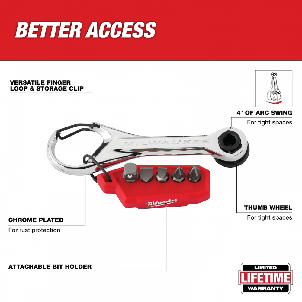 ชุดประแจพกพาอเนกประสงค์ 7 in 1 MILWAUKEE 48 22 2950