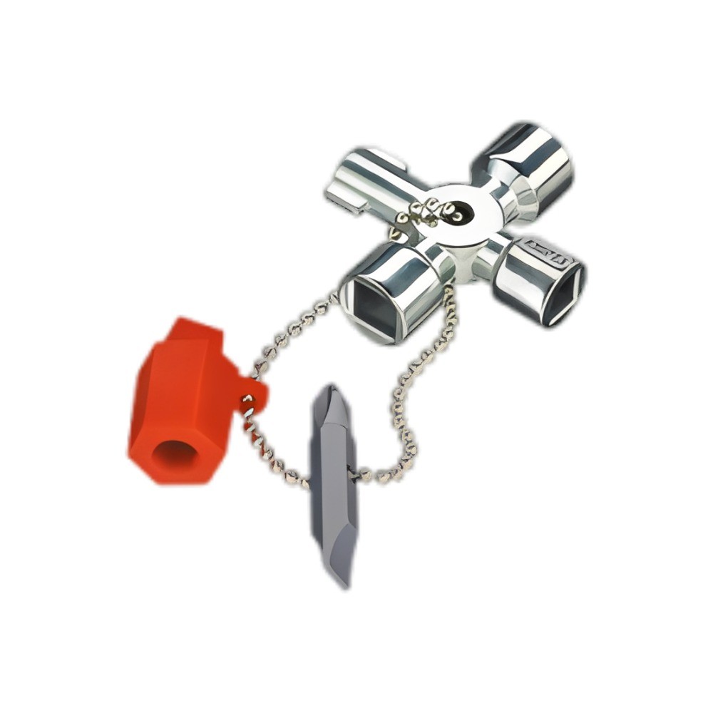 กุญแจตู้คอนโทรล KNIPEX 00 11 02 ขนาดสั้น