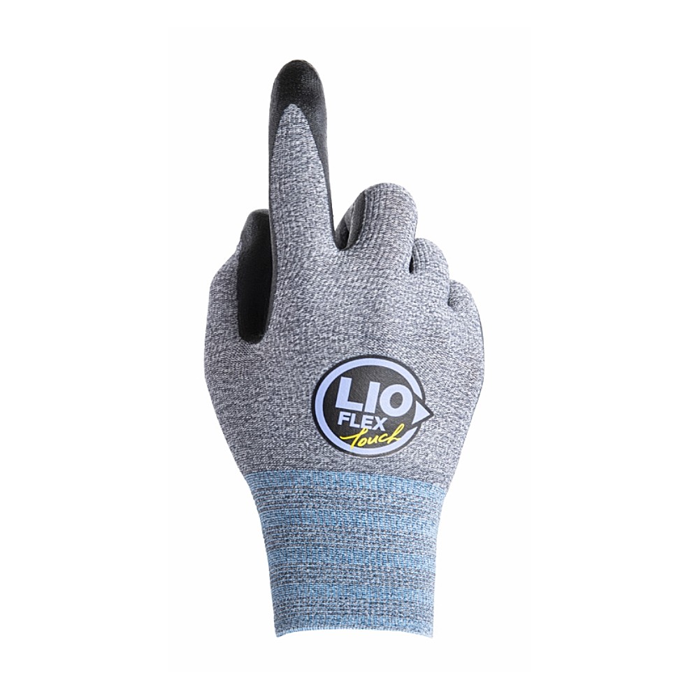 ถุงมือเซฟตี้ LIO FLEX TOUCH ทัชสกรีน มาตรฐานระดับ 4121X ไซส์ M  EU 8 