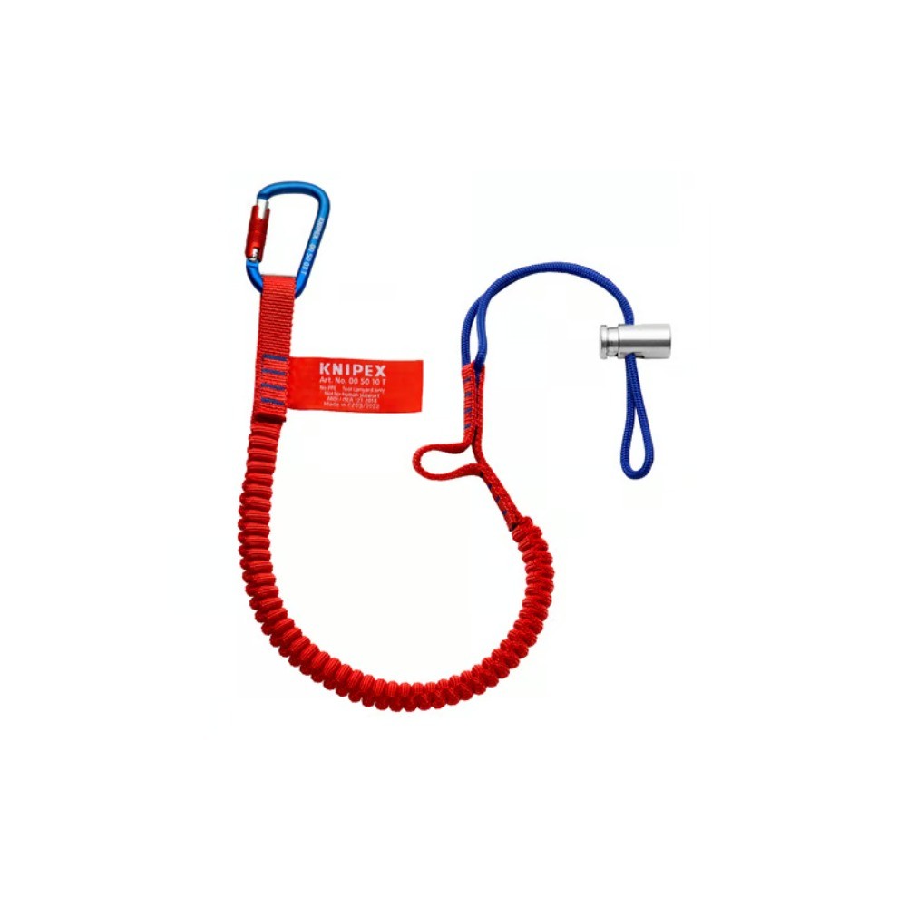 สายคล้องกันตกพร้อมคาราบิเนอร์ KNIPEX 00 50 12 T BK รับน้ำหนัก 6 กก 