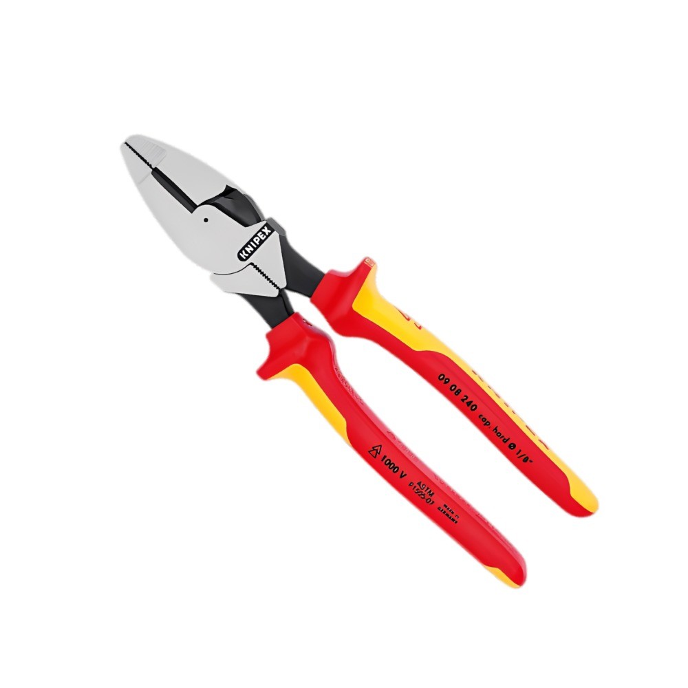 คีมปากจิ้งจกงานหนัก Lineman s Pliers KNIPEX 09 08 240 SB ขนาด 240 มม 