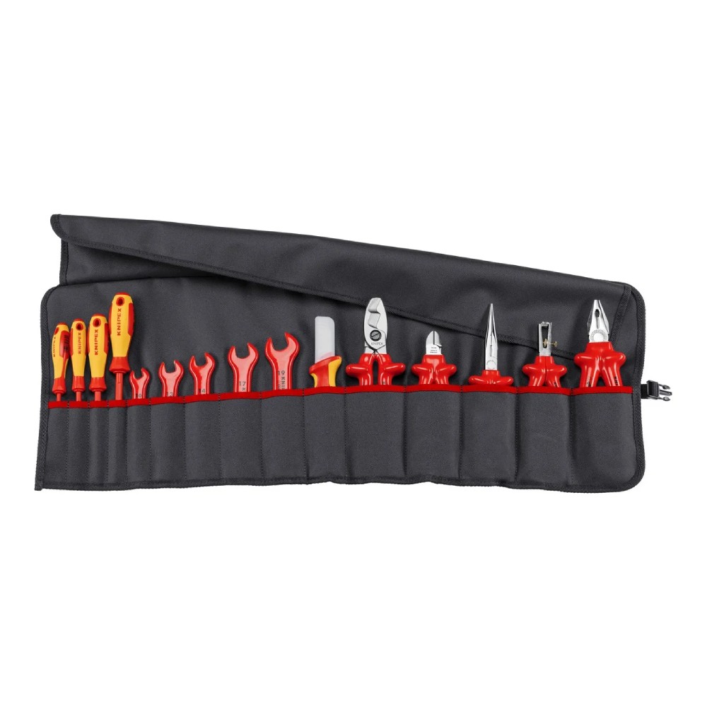 กระเป๋าเครื่องมือช่าง KNIPEX 98 99 13 แบบม้วนเก็บเครื่องมือ พร้อมเครื่องมือ 15 ชิ้น