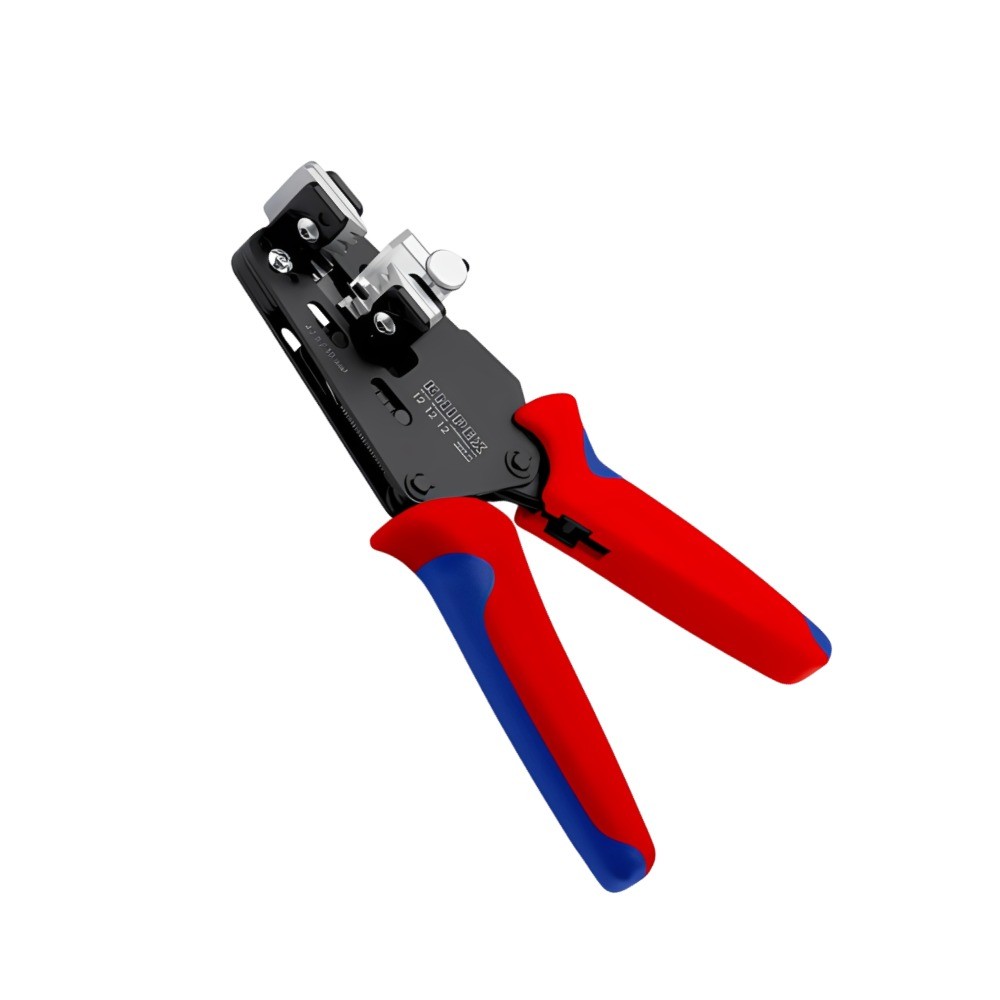 คีมปอกสายไฟ KNIPEX 12 12 12 แบบแม่นยำพร้อมใบมีดขึ้นรูป 