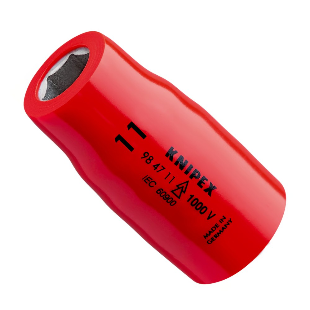 ลูกบล็อก KNIPEX 98 47 11 Socket หุ้มฉนวนกันไฟ VDE 1000V รู 1 2 นิ้ว ขนาด 11 มม 