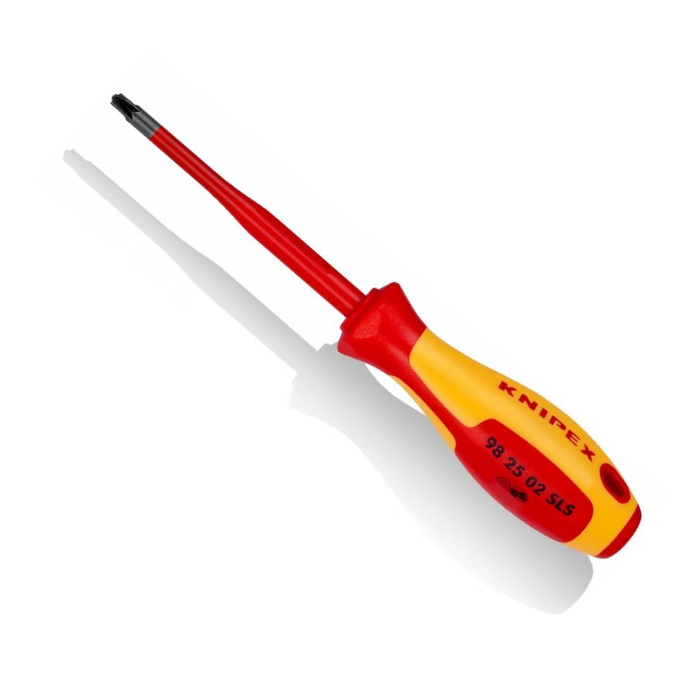 ไขควง VDE KNIPEX 98 25 02 SLS หุ้มฉนวนกันไฟ VDE 1000V ขนาด PZ S2 x 212 มม 