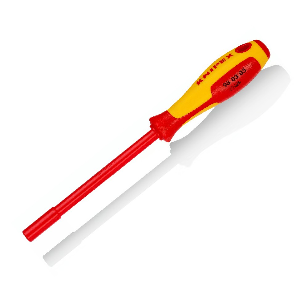 ไขควงบล็อกหกเหลี่ยม KNIPEX 98 03 05 หุ้มฉนวนกันไฟ VDE 1000V ขนาด 5 0 x 232 มม 