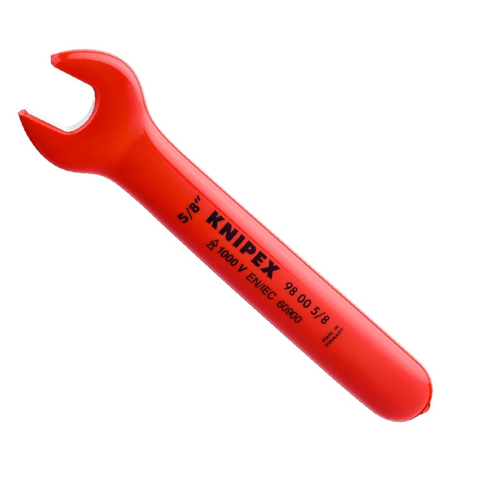 ประแจปากตาย VDE KNIPEX 98 00 5 8  Open end wrench หุ้มฉนวนกันไฟ 1000V ขนาด 5 8 นิ้ว