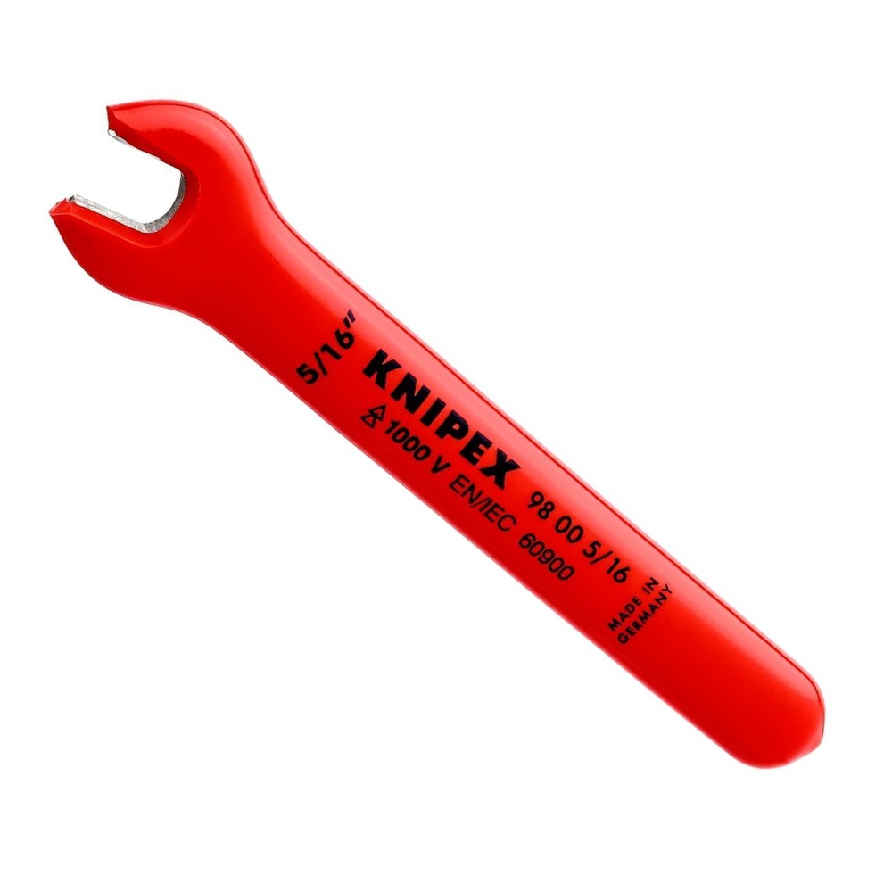 ประแจปากตาย VDE KNIPEX 98 00 5 16  Open end wrench หุ้มฉนวนกันไฟ 1000V ขนาด 5 16 นิ้ว