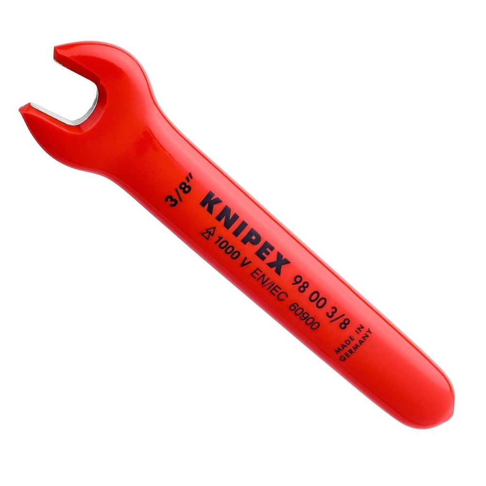 ประแจปากตาย VDE KNIPEX 98 00 3 8  Open end wrench หุ้มฉนวนกันไฟ 1000V ขนาด 3 8 นิ้ว