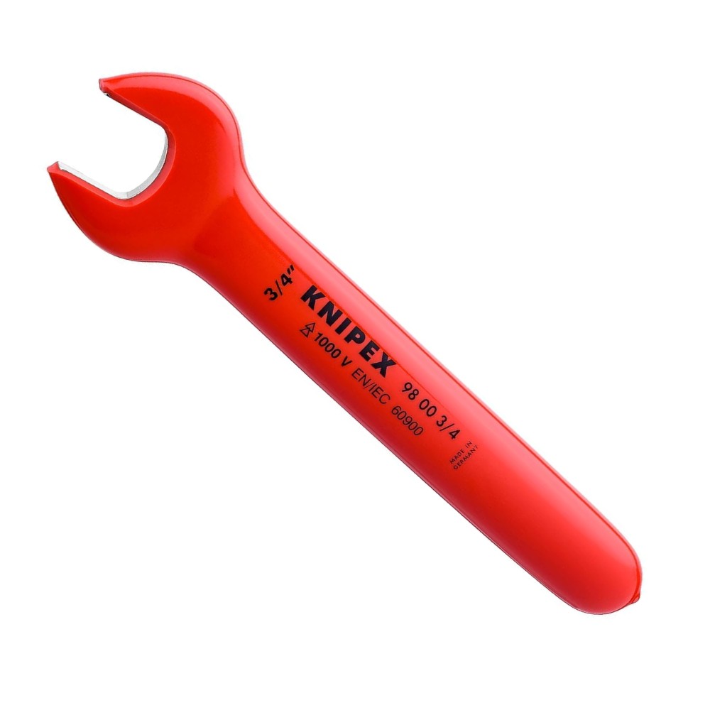 ประแจปากตาย VDE KNIPEX 98 00 3 4  Open end wrench หุ้มฉนวนกันไฟ 1000V ขนาด 3 4 นิ้ว
