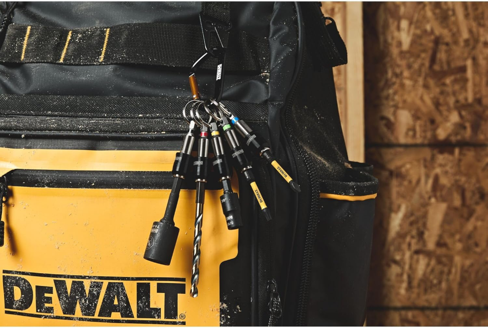 ชุดพวงกุญแจเก็บดอกไขควง DEWALT DWAFHLDKC5 ขนาด 1 4 นิ้ว  5 ชิ้น 