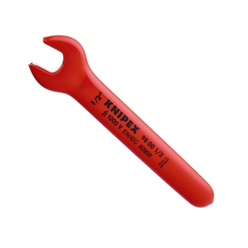 ประแจปากตาย VDE KNIPEX 98 00 1 2  Open end wrench หุ้มฉนวนกันไฟ 1000V ขนาด 1 2 นิ้ว