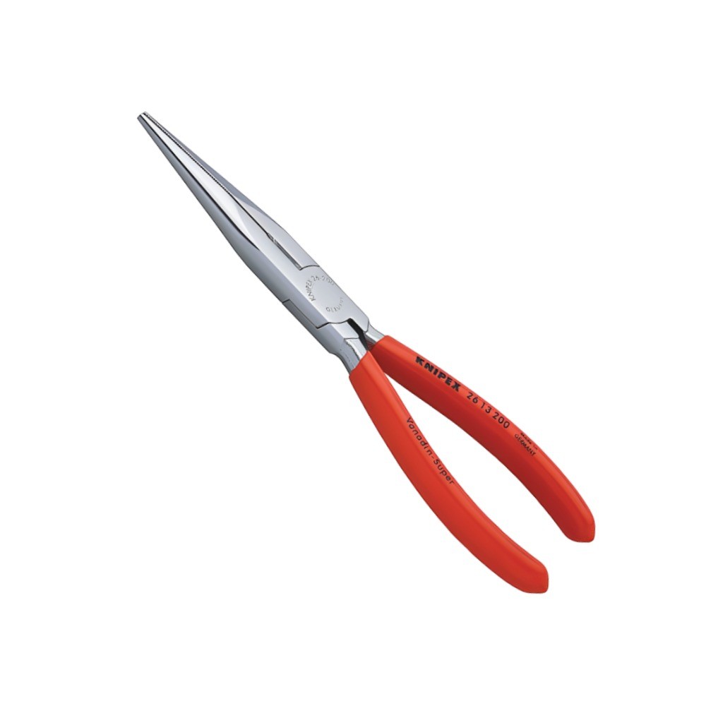 คีมปากแหลมแบนพร้อมคมตัด KNIPEX 26 13 200 ขนาด 200 มม 