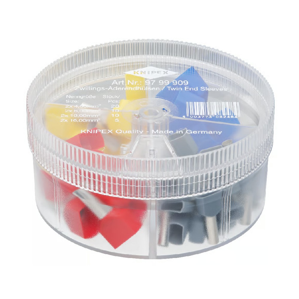 กล่องตลับ KNIPEX 97 99 909 พร้อมชุดสลักหางปลาคู่ ชุด 45 ชิ้น