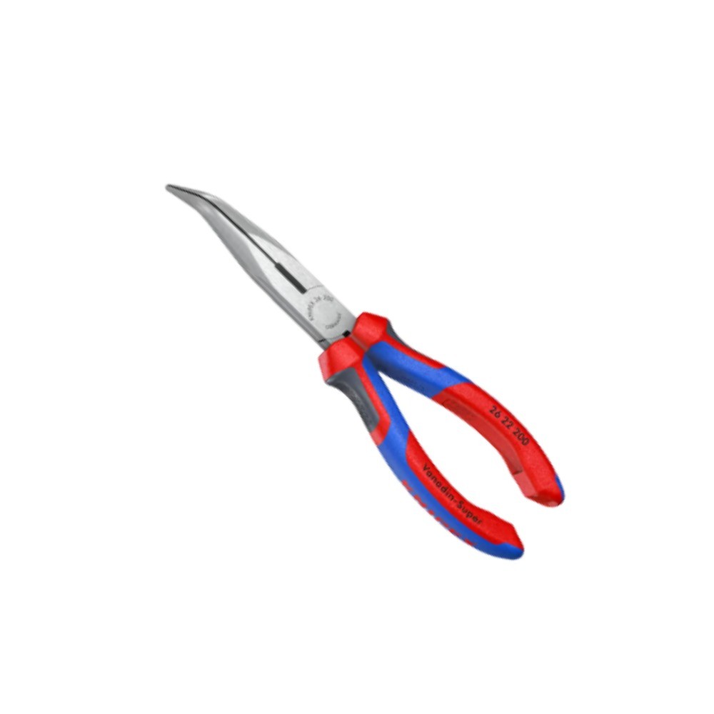 คีมปากแหลมแบนพร้อมคมตัด KNIPEX 26 22 200 ขนาด 200 มม 