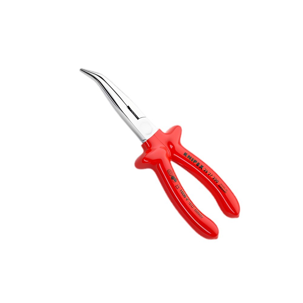 คีมปากแหลมแบนพร้อมคมตัด KNIPEX 26 27 200 ขนาด 200 มม 