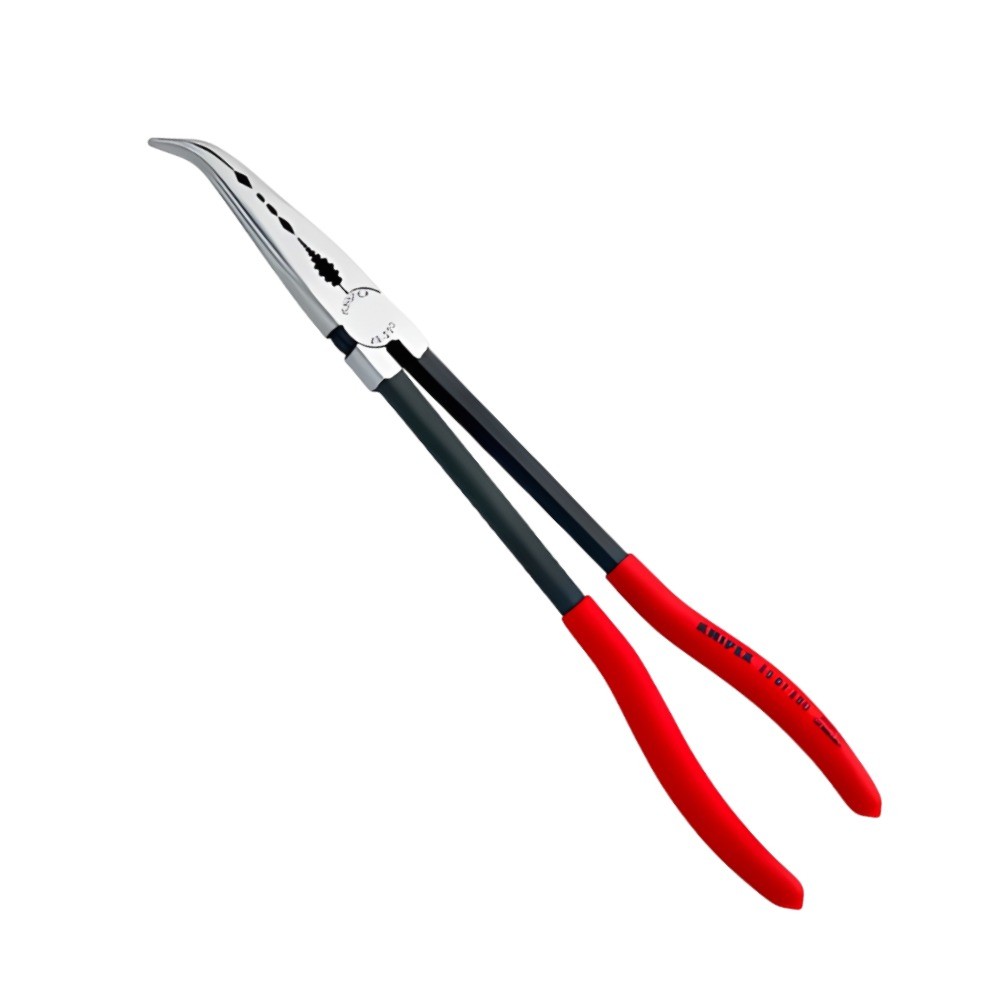 คีมปากแบนสำหรับงานประกอบ KNIPEX 28 81 280 ขนาด 280 มม  แบบยาว ปากงอ