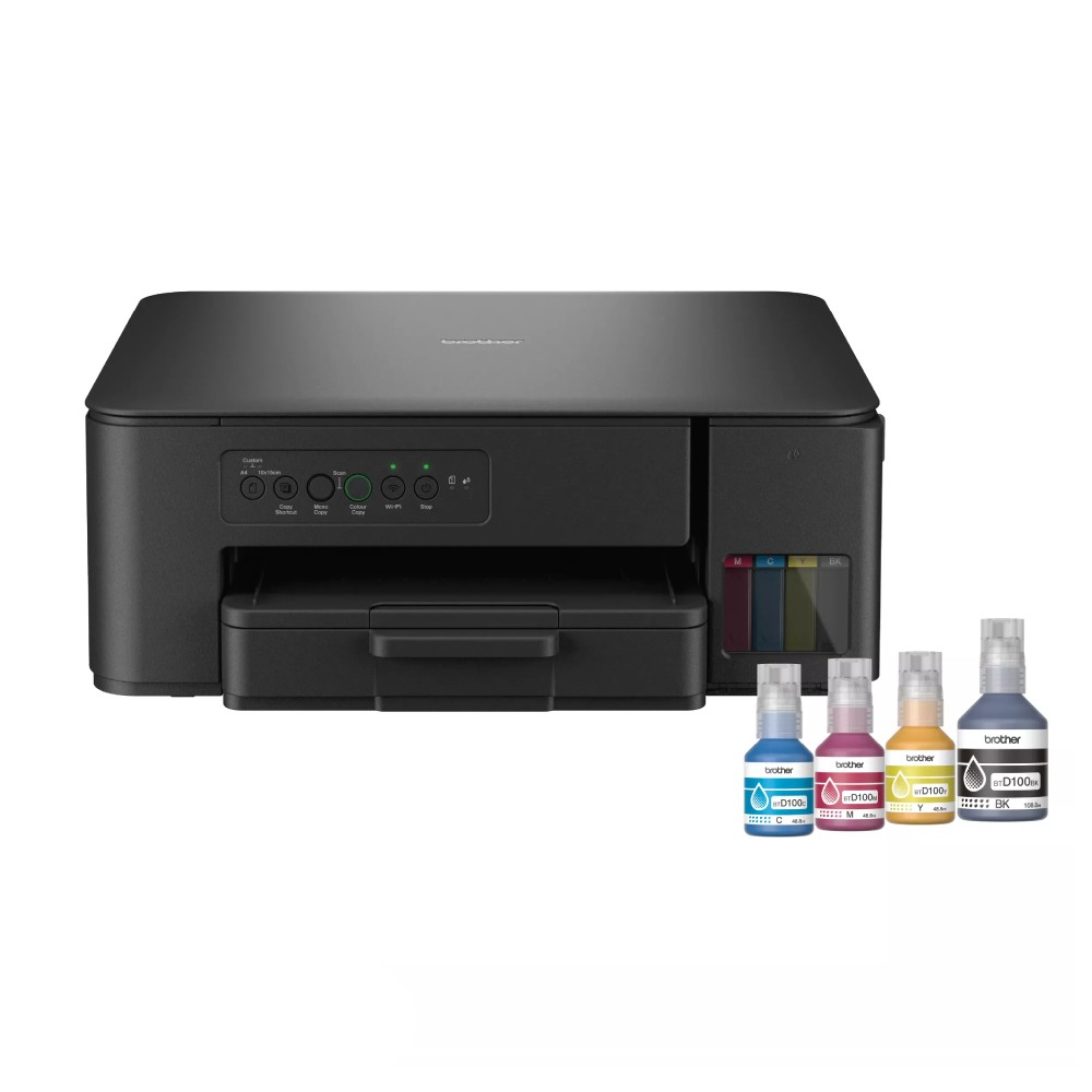 เครื่องพิมพ์มัลติฟังก์ชันอิงค์เจ็ท Brother DCP T430W Wireless Ink Tank Printer รองรับ Wi Fi