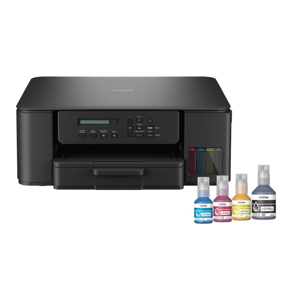 เครื่องพิมพ์มัลติฟังก์ชันอิงค์เจ็ท Brother DCP T530DW Ink Tank Printer พิมพ์สองหน้าอัตโนมัติ