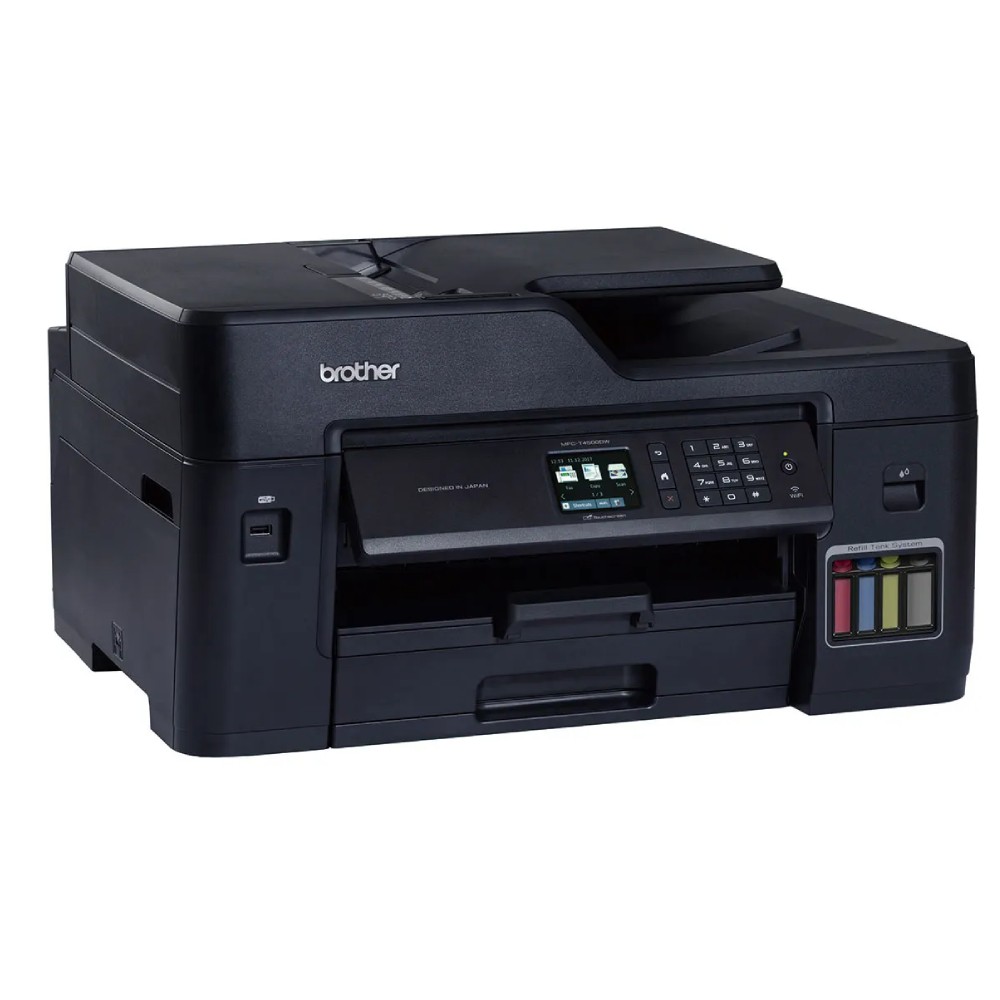 เครื่องพิมพ์มัลติฟังก์ชันอิงค์เจ็ท Brother MFC T4500DW Ink Tank Printer 6 in 1 ขนาด 575x477x310 mm 