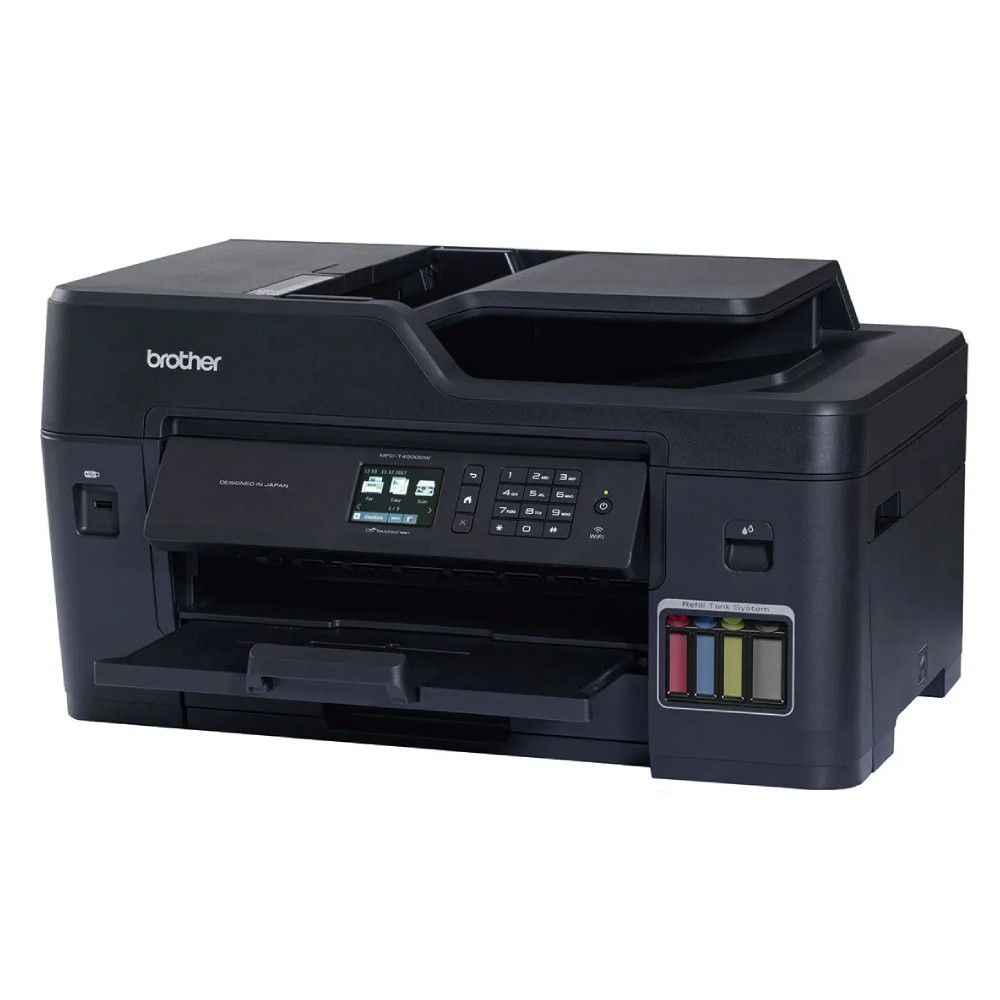 เครื่องพิมพ์มัลติฟังก์ชันอิงค์เจ็ท Brother MFC T4500DW Ink Tank Printer 6 in 1 ขนาด 575x477x310 mm 