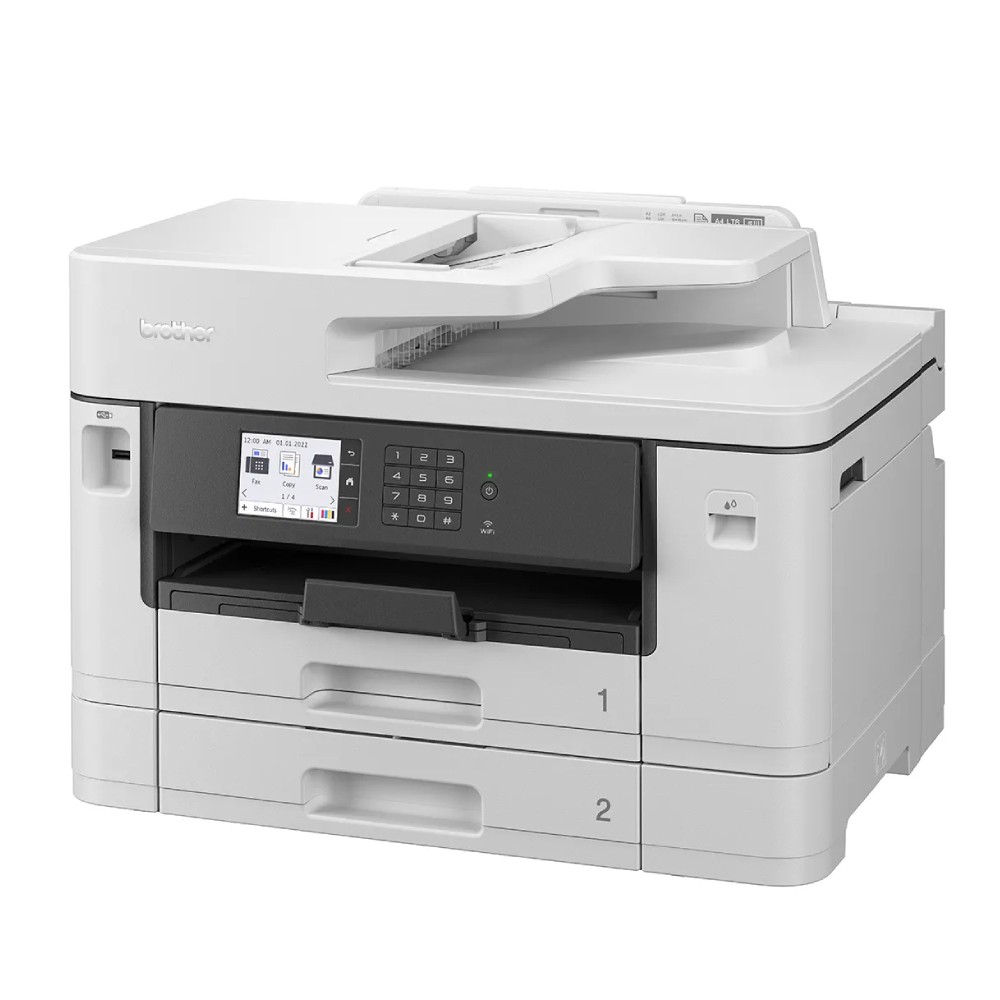 เครื่องพิมพ์มัลติฟังก์ชันอิงค์เจ็ท Brother MFC J2740DW Inkjet Printer A3 ถาดคู่ ขนาด 530x398x375 mm 