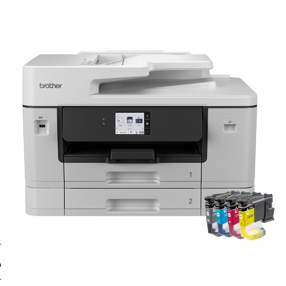 เครื่องพิมพ์มัลติฟังก์ชันอิงค์เจ็ท Brother MFC J3960DW Inkjet Printer A3 พิมพ์สองหน้า ขนาด 576x477x375 mm 