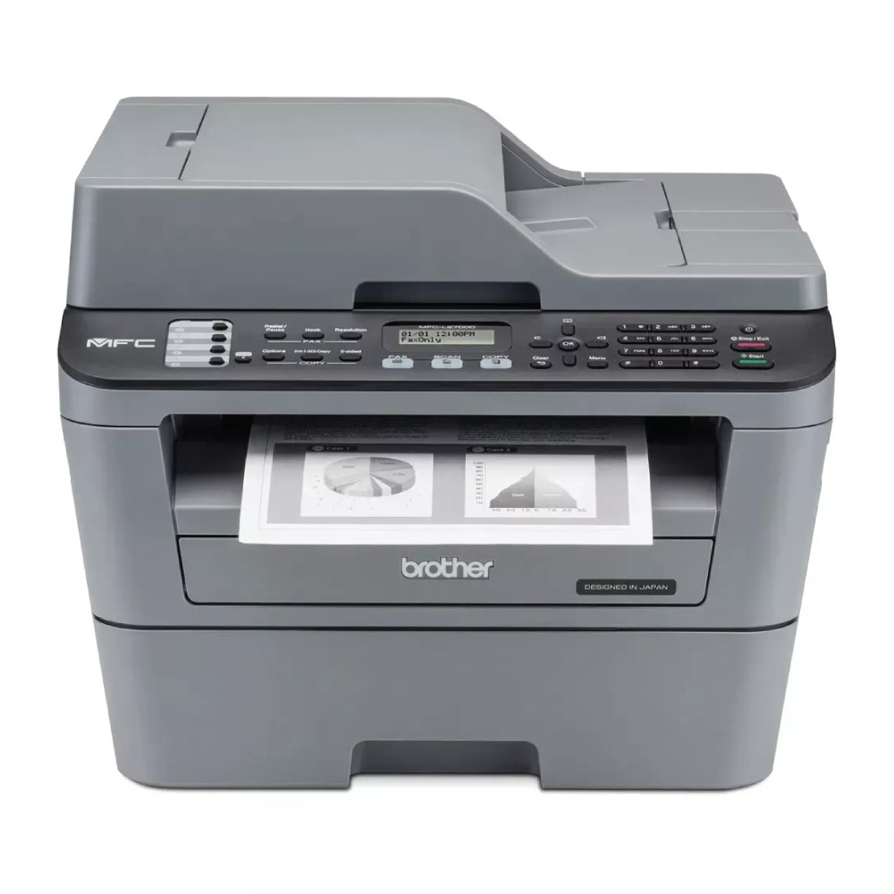 เครื่องพิมพ์มัลติฟังก์ชันเลเซอร์ขาวดำ Brother MFC L2700D Mono Laser Printer A4 ขนาด 409x398x316 5 mm 