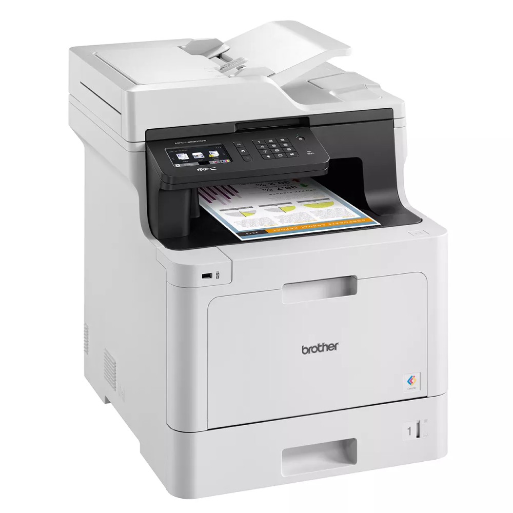 เครื่องพิมพ์มัลติฟังก์ชันเลเซอร์สี Brother MFC L8690CDW A4  in 1 พิมพ์สองหน้า ขนาด 435x526x539 mm 