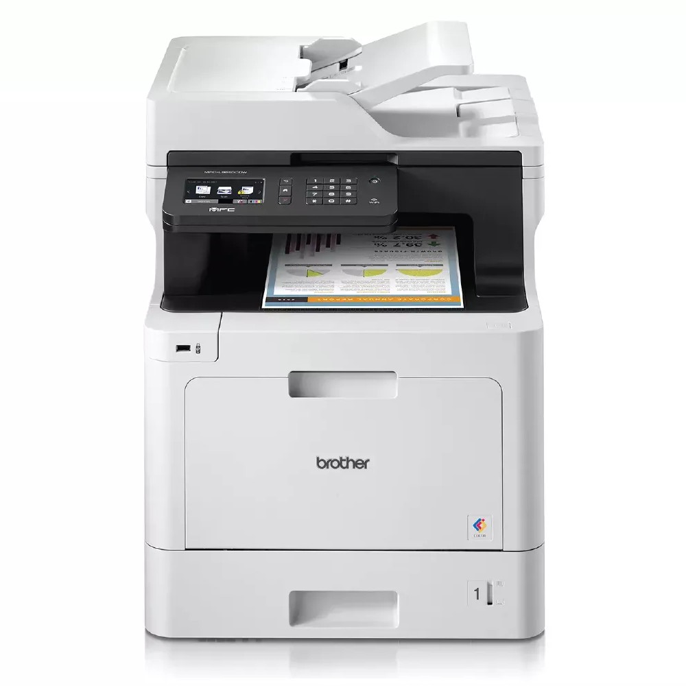 เครื่องพิมพ์มัลติฟังก์ชันเลเซอร์สี Brother MFC L8690CDW A4  in 1 พิมพ์สองหน้า ขนาด 435x526x539 mm 
