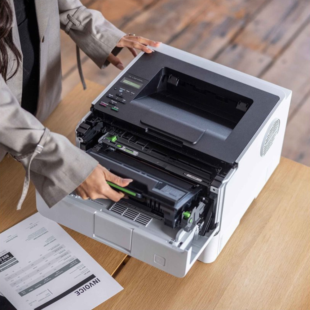 เครื่องพิมพ์เลเซอร์ขาวดำ Brother HL L5210DN mono Laser Printer A4 ขนาด 373x388x257 mm 