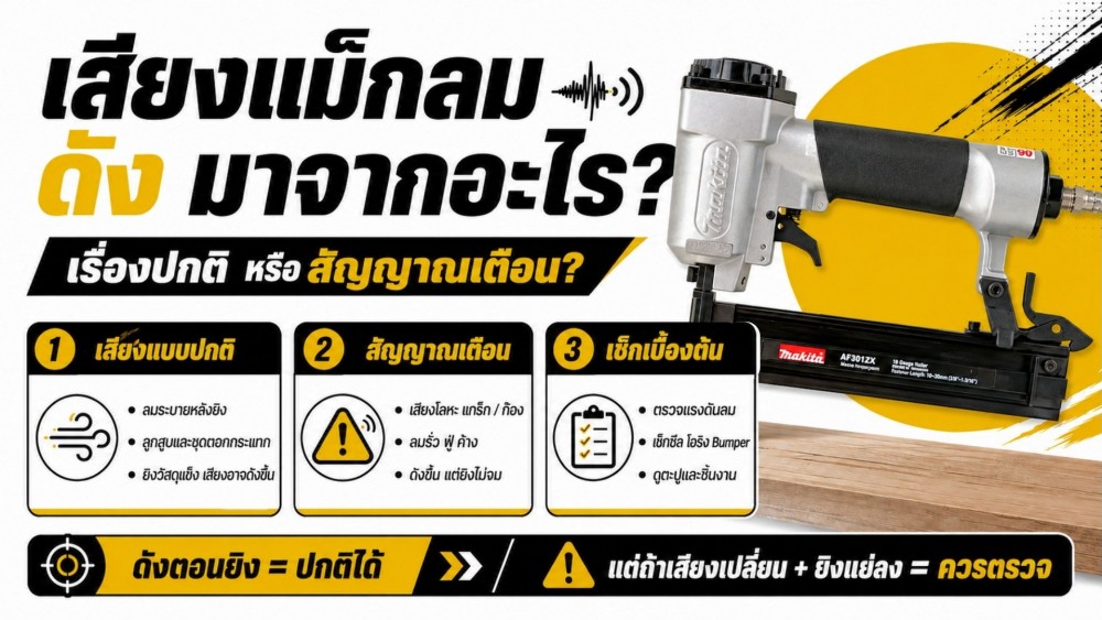 เสียง แม็กลม ดัง มาจากอะไร เรื่องปกติ หรือสัญญาณเตือน
